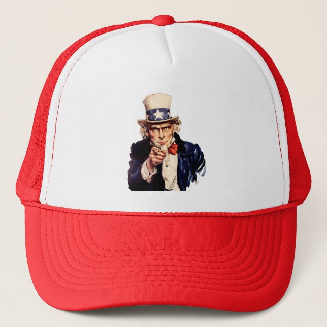 Uncle Sam Trucker Hat (Front)