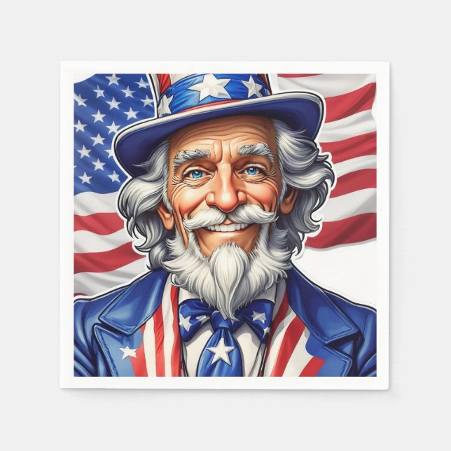 Uncle Sam USA Napkin (Front)