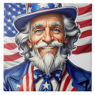 Uncle Sam USA Tile