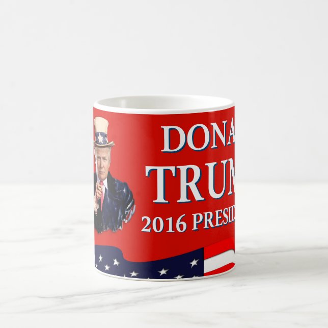Uncle Sam Wants You Donald Trump 2016 Red Coffee Mug (Center)