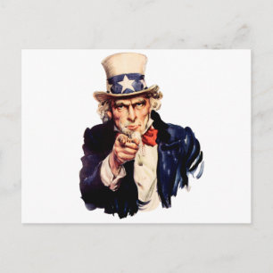 Uncle Sam Wants You! Postcard