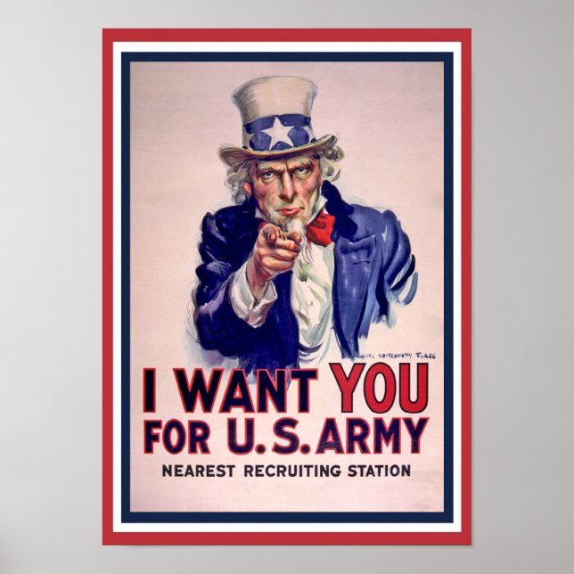 Uncle Sam wants you! Poster (Front)