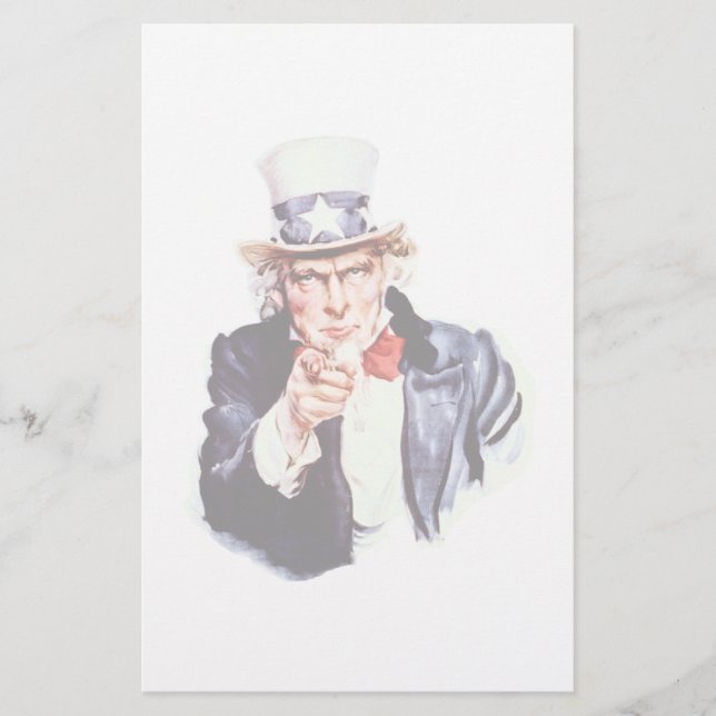 Uncle Sam Wants You Stationery (Front)