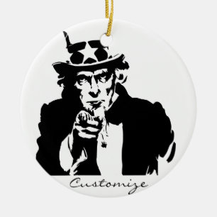 Uncle Sam Wants You Thunder_Cove Ceramic Tree Decoration