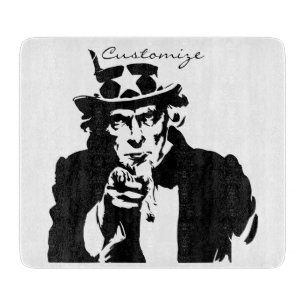 Uncle Sam Wants You Thunder_Cove Cutting Board