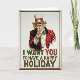 Uncle Sam wants YOU to have a Happy Holiday