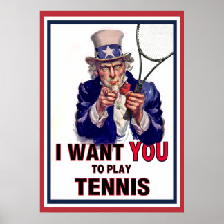 Uncle Sam Wants You to Play Tennis! Poster
