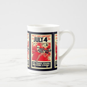 Uncle Sam's 142nd Birthday Bone China Mug