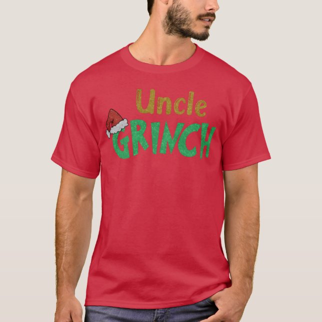 Uncle Santa Christmas Uncle Christmas Family frien T-Shirt (Front)