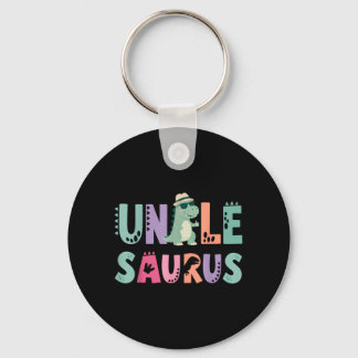 Uncle Saurus Dad Dinosaur 3rd Birthday T-Rex Key Ring