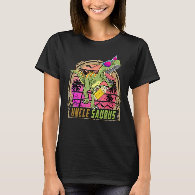 Uncle Saurus Men Uncle Saurus Rex Birthday Party D T-Shirt (Front)