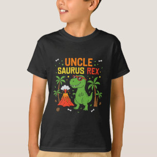 Uncle Saurus Rex Dinosaur Uncle Pun T-Shirt