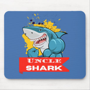 UNCLE SHARK MOUSE MAT