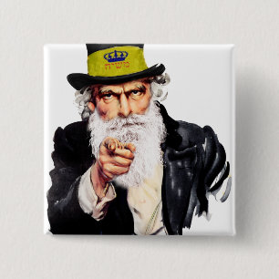 Uncle Shmuel 15 Cm Square Badge