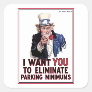 Uncle Shoup I Want You Sticker