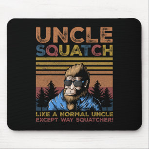 Uncle Squatch - Bigfoot Uncle Fathers Day Yeti Sas Mouse Mat