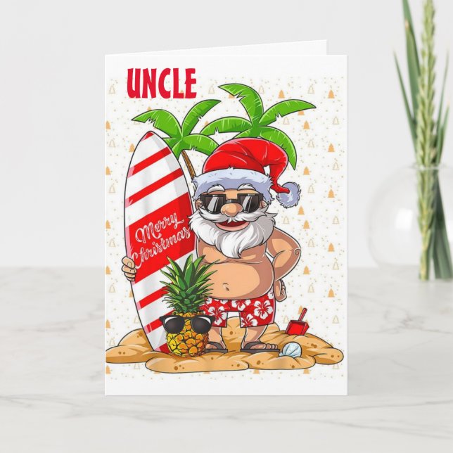 *UNCLE* TIME TO SPREAD COOL HOLIDAY CHEER TO YOU CARD (Front)