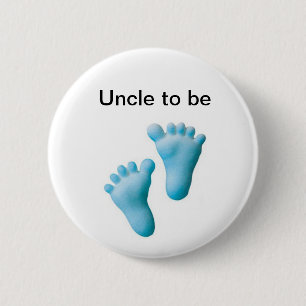 Uncle to be 6 cm round badge