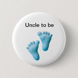 Uncle to be 6 cm round badge