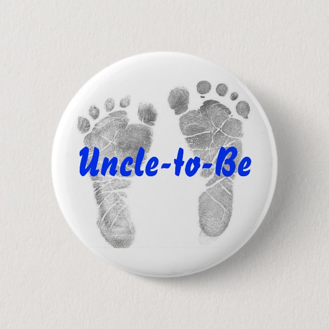 Uncle-to-Be 6 Cm Round Badge (Front)