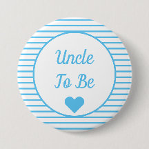 Uncle To Be Baby Shower Button