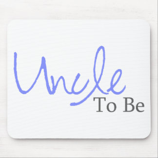 Uncle To Be (Blue Script) Mouse Mat