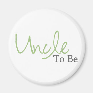 Uncle To Be (Green Script) Magnet