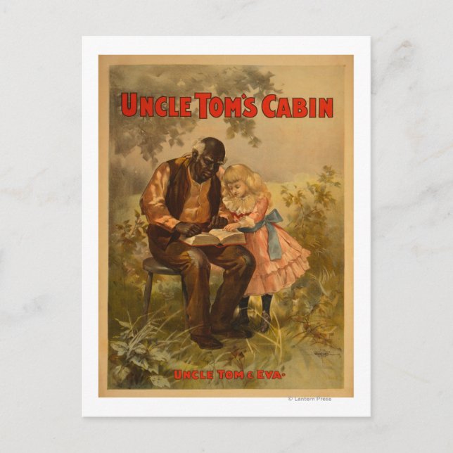 Uncle Tom's Cabin Black Man & Girl Theatre Postcard (Front)