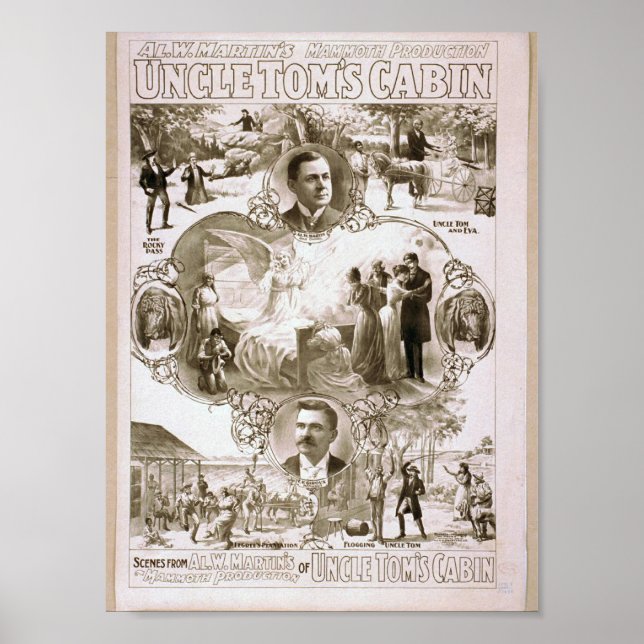 Uncle Tom's Cabin Retro Theatre Poster (Front)