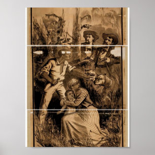 Uncle Tom's Cabin Vintage Theatre Poster