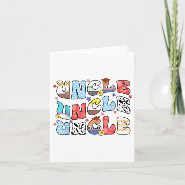 Uncle Toy Funny Story Grandpa Fathers Day Womens M Card (Front)