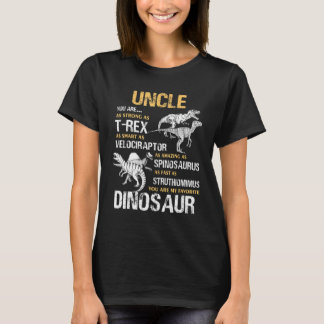 Uncle You Are My Favourite Dinosaur Tee For Father
