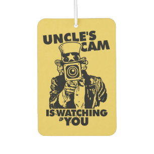 Uncle's Cam is Watching You Car Air Freshener