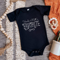 Uncle's Favourite Personalised Baby Tee