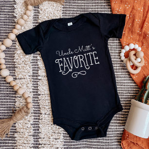 Uncle's Favourite Personalised Baby Tee