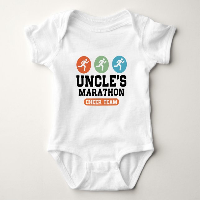 Uncle's Marathon Cheer Team Baby Bodysuit (Front)