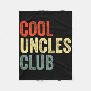Uncles Shirt Vintage Cool Uncles Club Funny Father Fleece Blanket