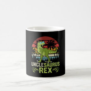 Unclesarurus Rex   Cool Retro Dinosaur Design Coffee Mug