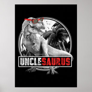 Unclesaurus Dinosaur Uncle Saurus Poster