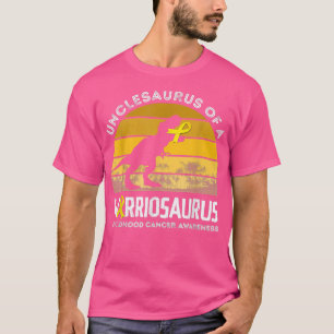 Unclesaurus Of A Warrior Childhood Cancer Awarenes T-Shirt