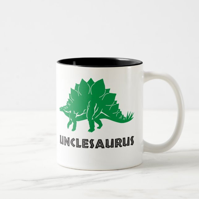 Unclesaurus STEGOSAURUS dinosaur uncle mug cup (Right)