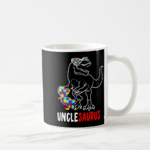 Unclesaurus T Rex Dinosaur Autism Awareness Uncle Coffee Mug