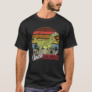 UNCLESAURUS T Rex Dinosaur Uncle Saurus Birthday V T-Shirt