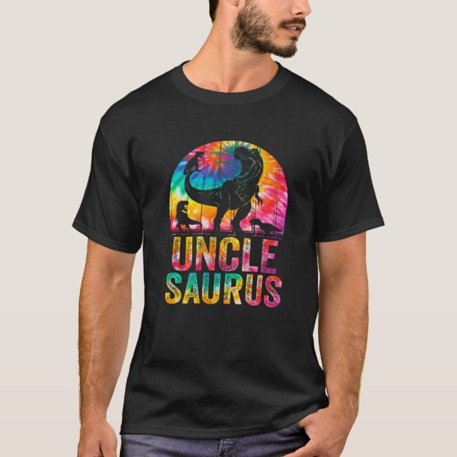 Unclesaurus T Rex Dinosaur Uncle Saurus Family Mat T-Shirt (Front)