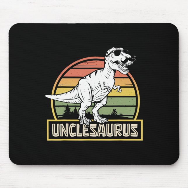 Unclesaurus T Rex Dinosaur Uncle Saurus Matching F Mouse Mat (Front)