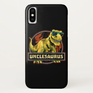 Unclesaurus T rex Uncle Saurus Dinosaur iPhone X Case
