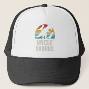 Unclesaurus vintage dinosaur uncle father's day trucker hat