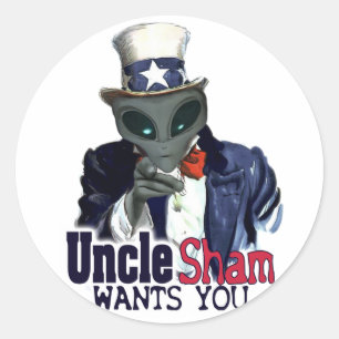 UncleShamWantsYou Classic Round Sticker