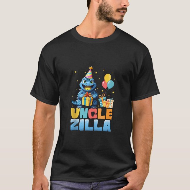 Unclezilla Funny Monster Kaiju Family Matching Bir T-Shirt (Front)