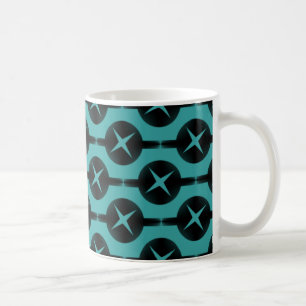 Uncommon Circles Mug, Turquoise Coffee Mug